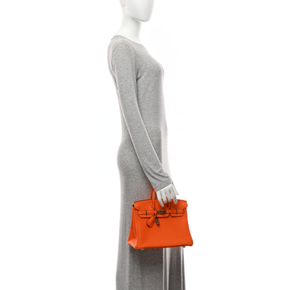 Hermes Togo Birkin 25  Orange Minium 2 of 11