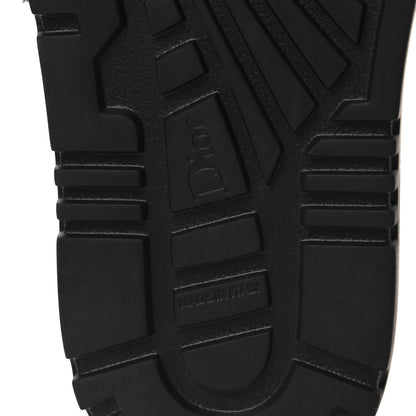 Christian Dior Shearling Canvas Lurex Embroidered Dway 10mm Slide Sandals 39 Black Natural 7 of 8