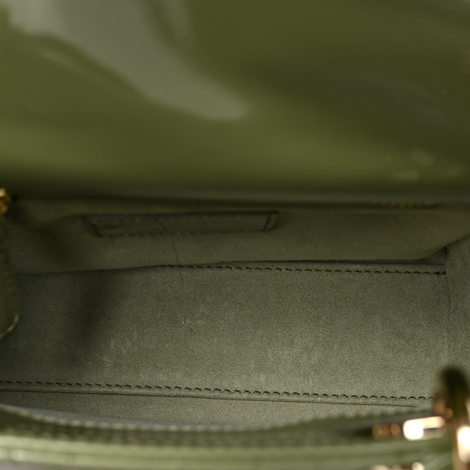 Christian Dior Patent Cannage Mini Lady Dior Dusty Jade 5 of 8