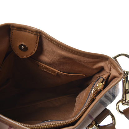 Burberry Haymarket Check Small Northfield Tote Mid Camel 4 of 11