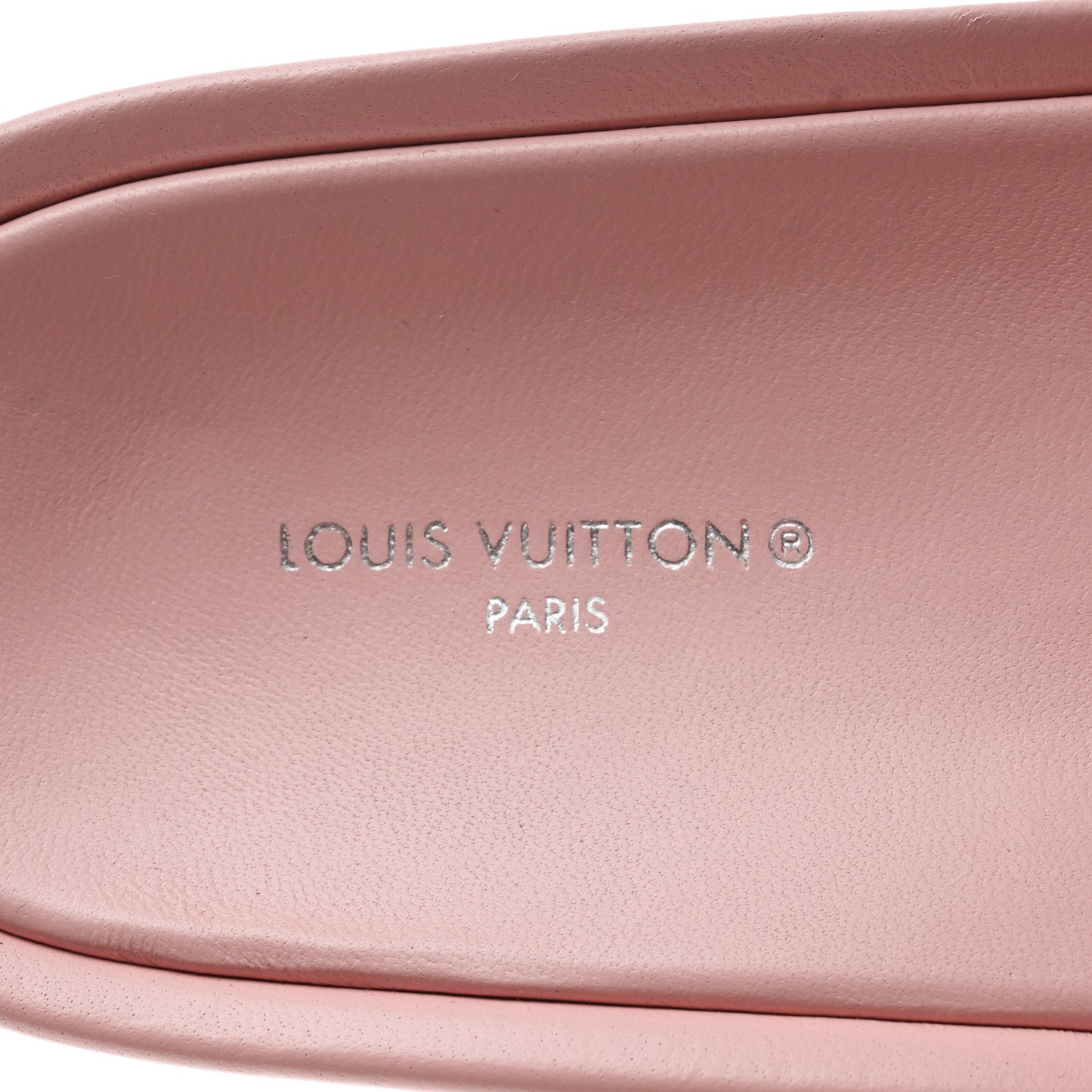 Lambskin Embossed Monogram Jumbo Flatform Mule Sandals 37.5 Rose Clair