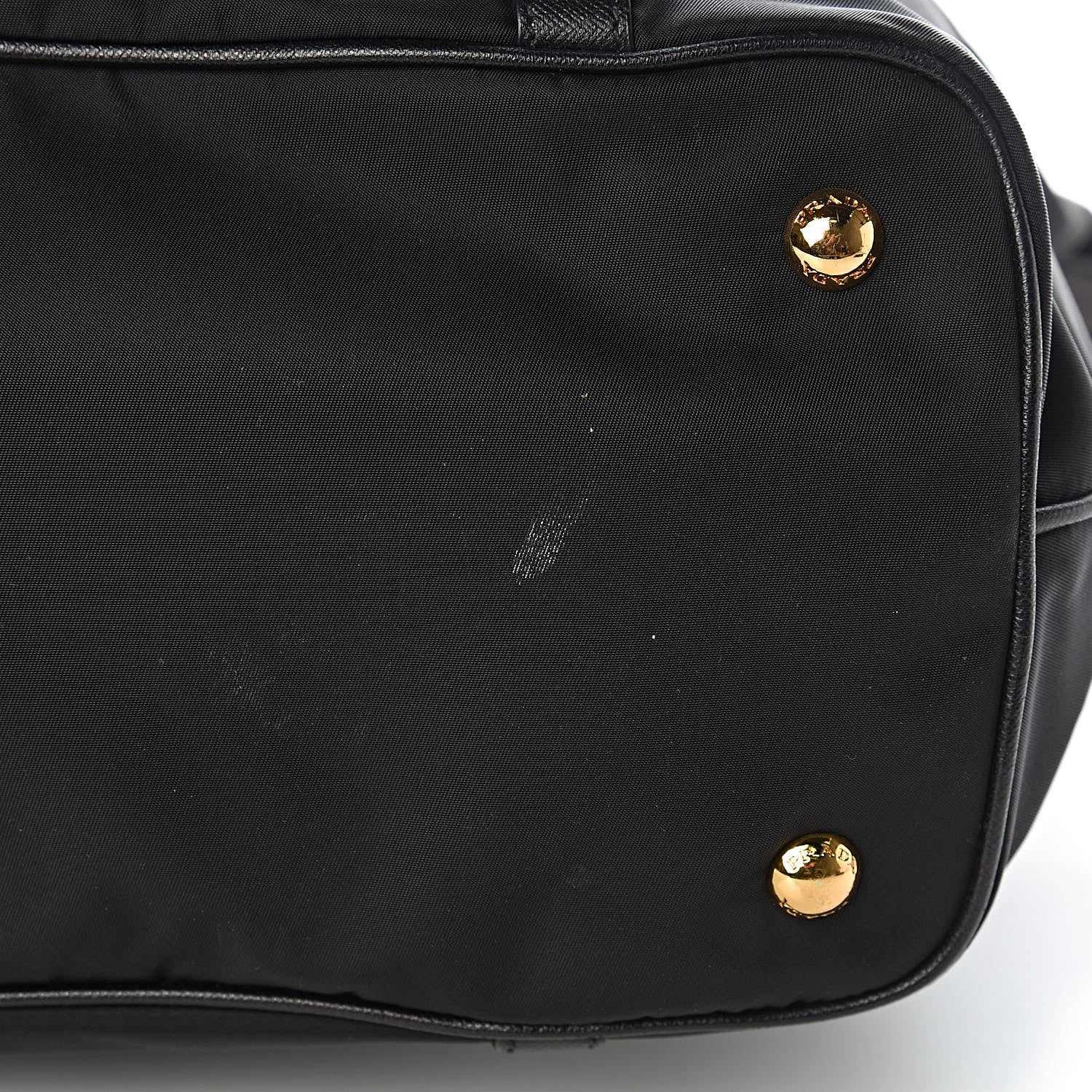 Prada Tessuto Nylon Saffiano Tote Black 11 of 12