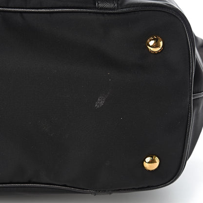 Prada Tessuto Nylon Saffiano Tote Black 11 of 12