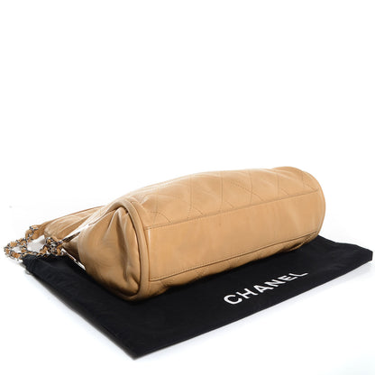 Chanel Lambskin Stitched Medium Ultimate Soft Tote Beige 4 of 7