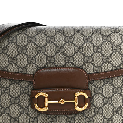 Gucci GG Supreme Monogram Horsebit 1955 Shoulder Bag Beige Brown Sugar 9 of 11