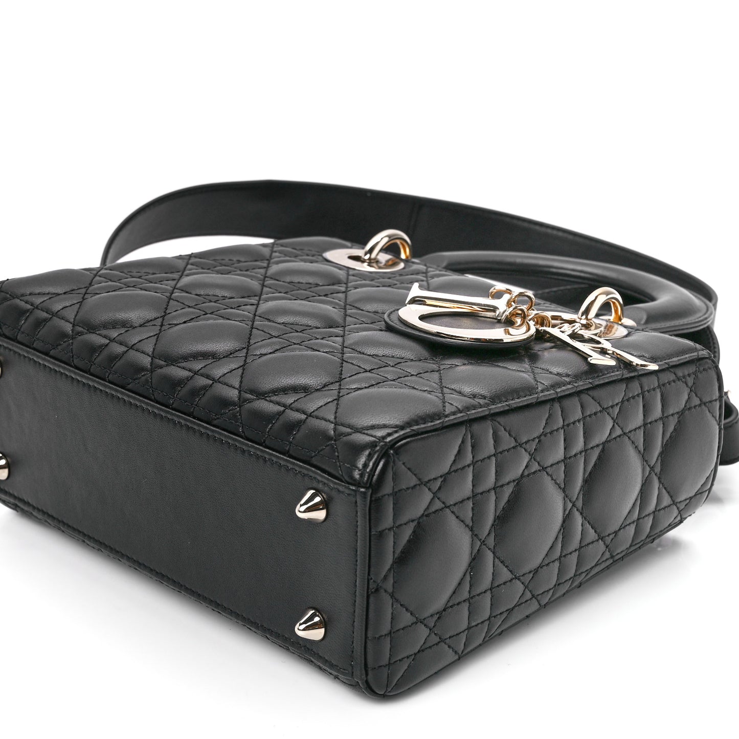 Lambskin Cannage Small My ABCDior Lady Dior Black