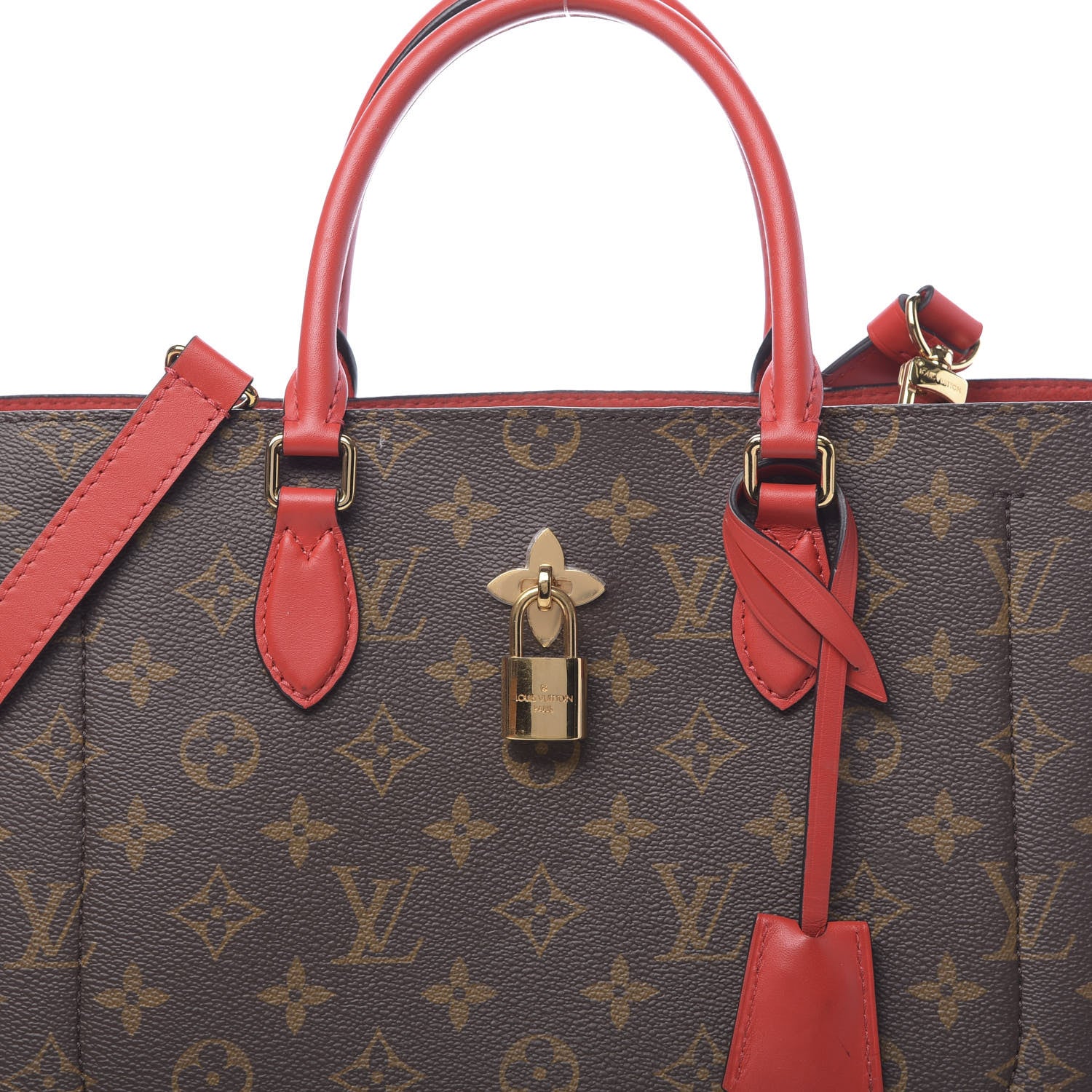 Louis Vuitton Monogram Flower Tote Coquelicot 10 of 15
