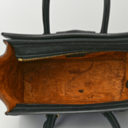 Celine Smooth Drummed Calfskin Nano Tri-Color Luggage Indigo 12 of 16