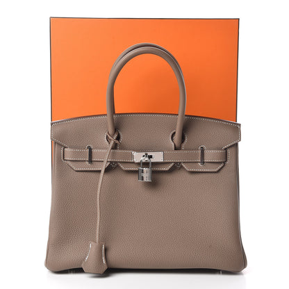 Hermes Togo Birkin 30 Etoupe 34 of 34