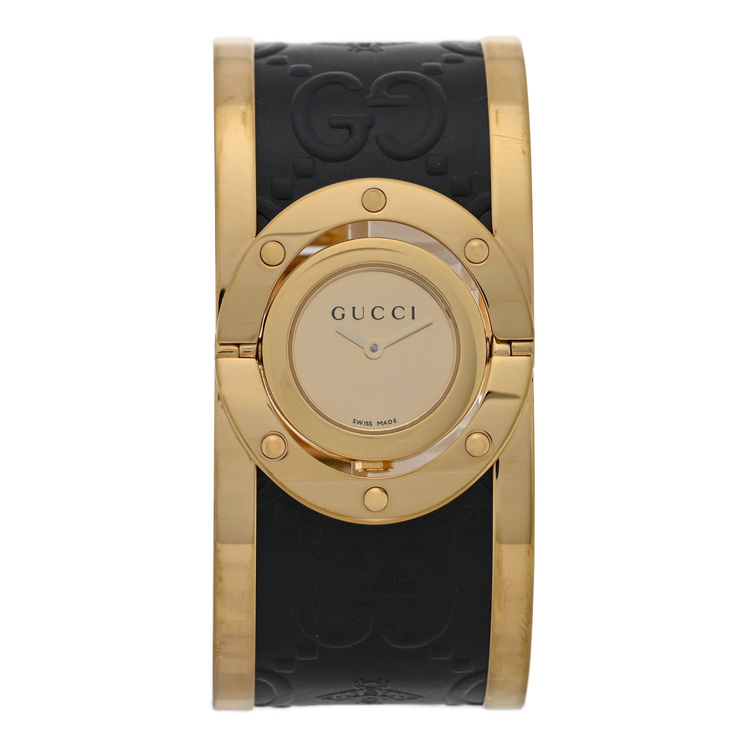 Gucci Stainless Steel Calfskin 33mm Twirl Quartz Watch 2 of 10