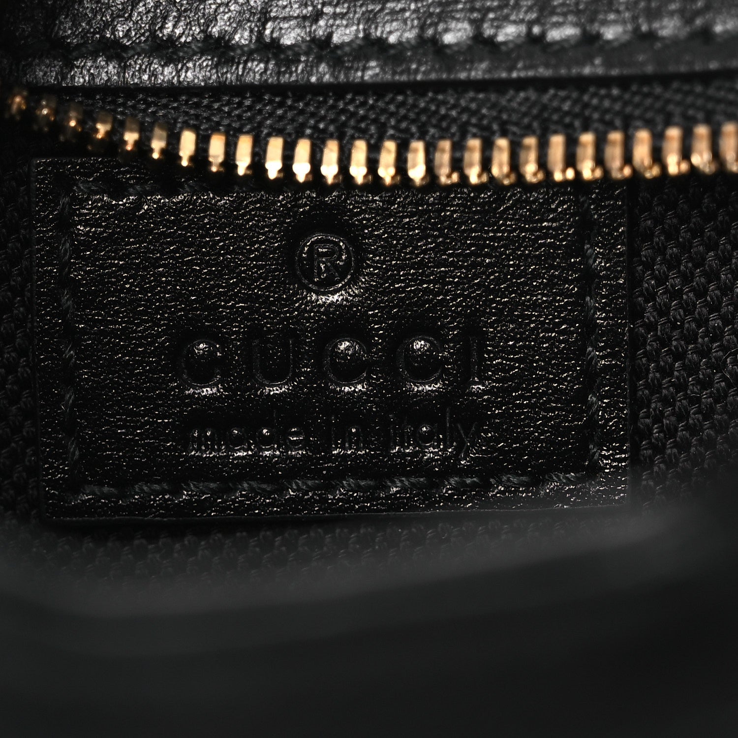 Gucci Calfskin Mini Moon Side Shoulder Bag Black 5 of 9