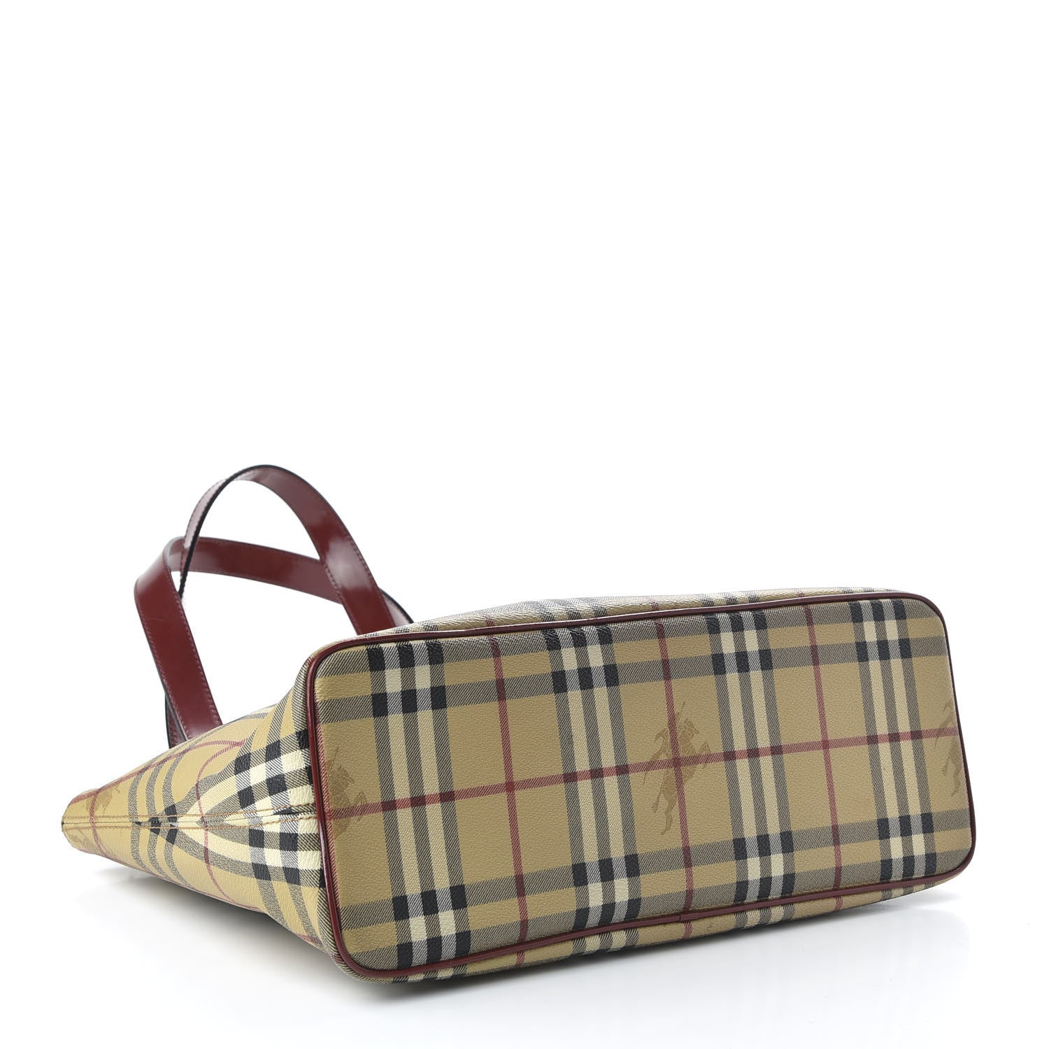 Burberry Haymarket Check Medium Tote Red 4 of 9