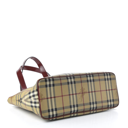 Burberry Haymarket Check Medium Tote Red 4 of 9