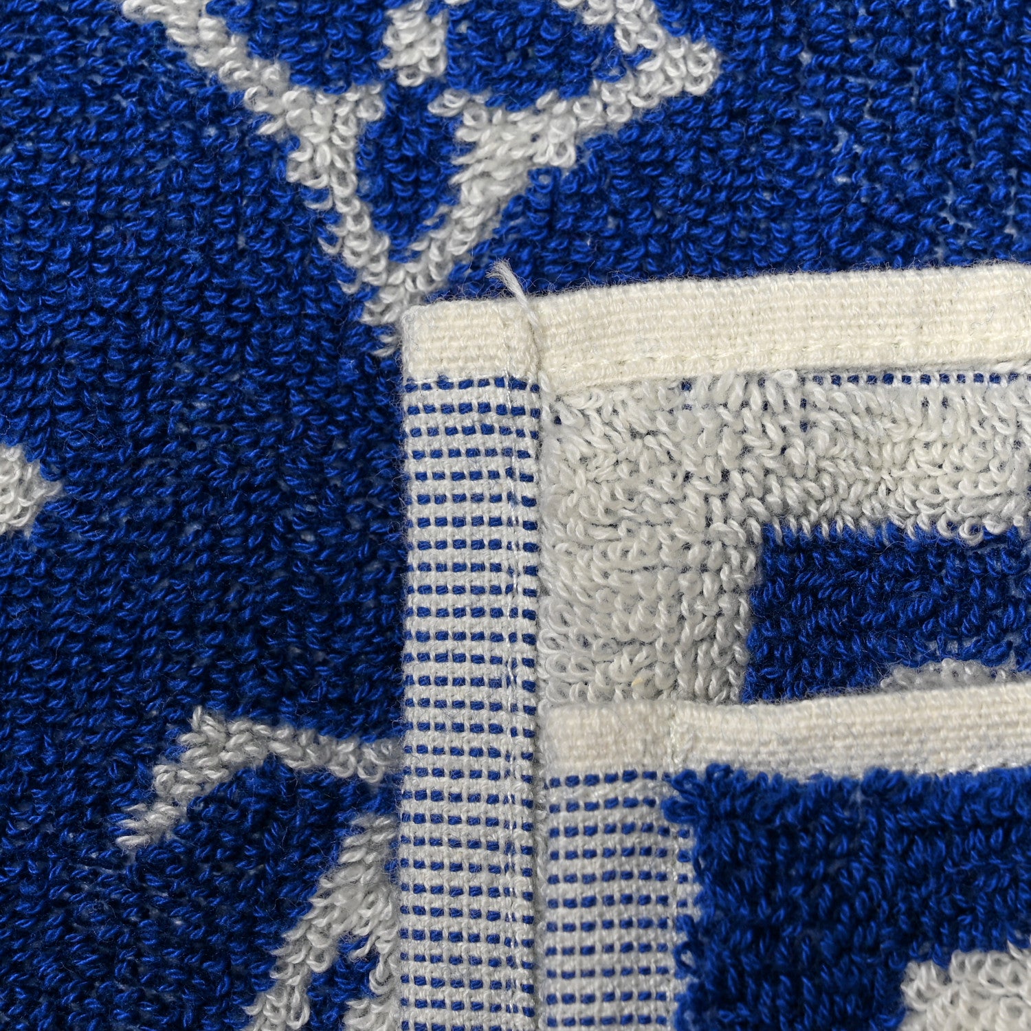 Louis Vuitton Cotton Monogram Match Towel Blue 4 of 4