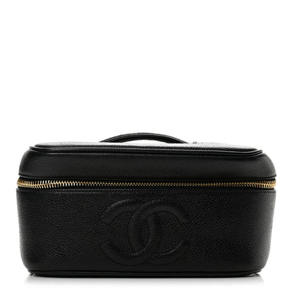 Chanel Caviar Vanity Cosmetic Case Black 1 of 9