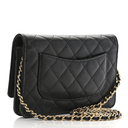 Chanel Caviar Quilted Wallet on Chain WOC Black 4 of 13