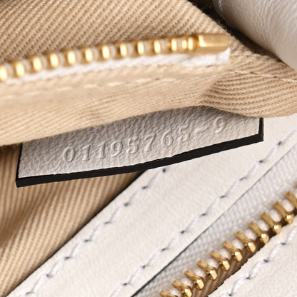 Chloe Calfskin Crocodile Embossed Small C Double Carry Brilliant White 7 of 10