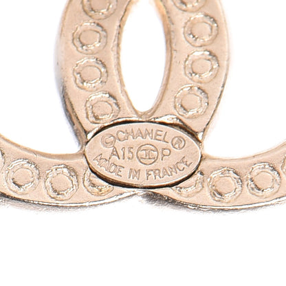 Chanel Crystal CC Earrings Gold 4 of 5