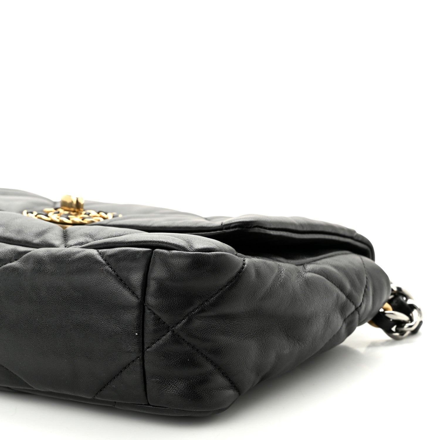 Chanel Lambskin Quilted Medium Chanel 19 Flap Black 10 of 12