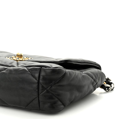 Chanel Lambskin Quilted Medium Chanel 19 Flap Black 10 of 12