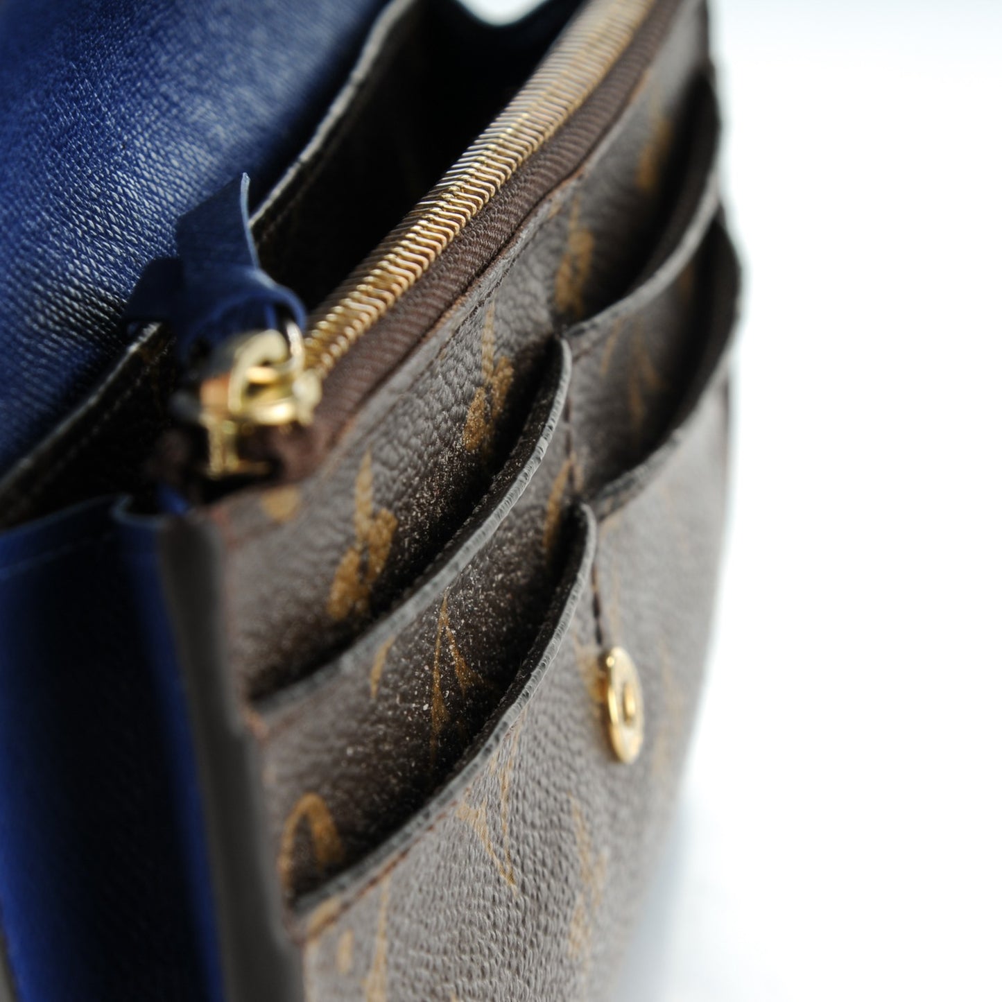 Monogram Emilie Wallet Blue