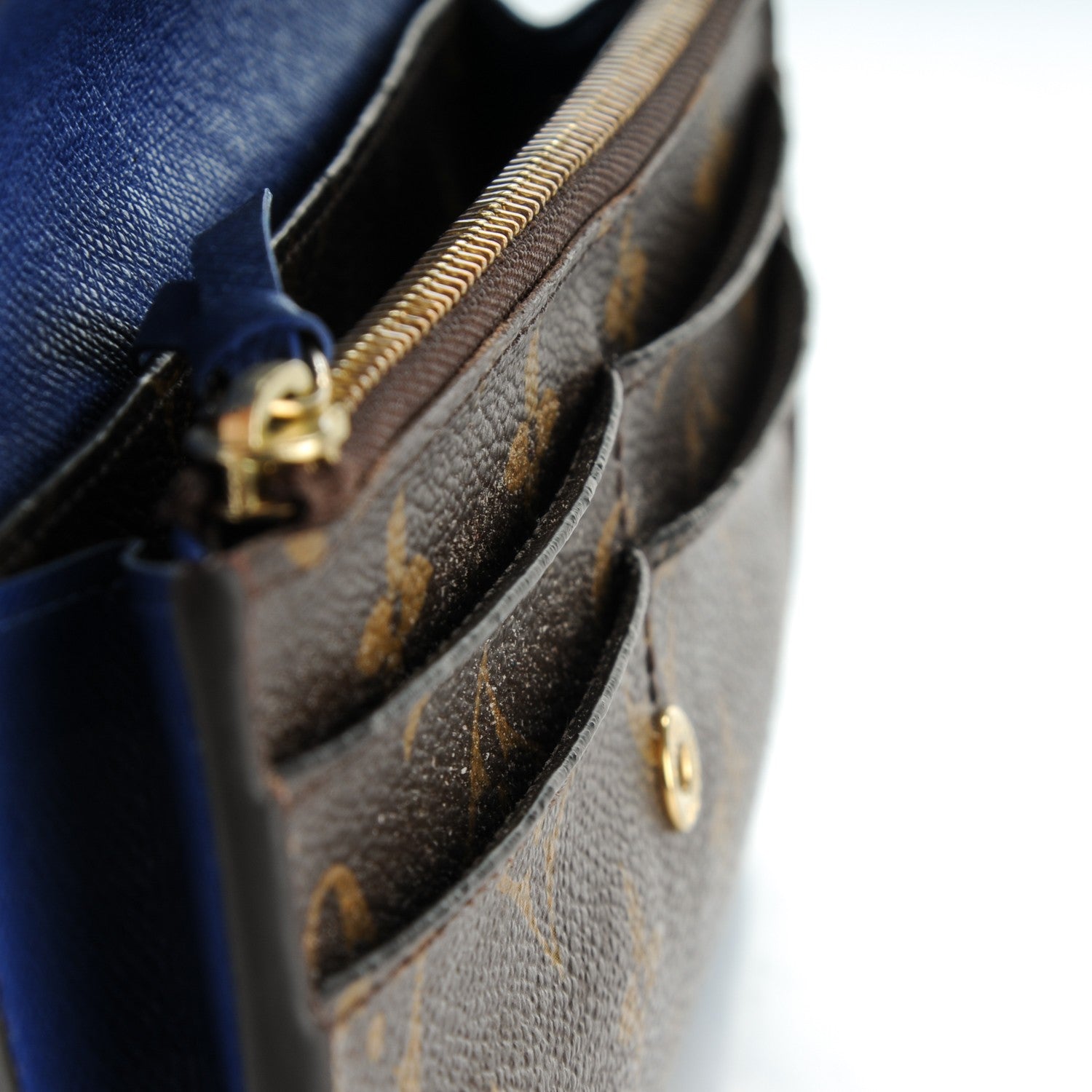 Louis Vuitton Monogram Emilie Wallet Blue 8 of 8