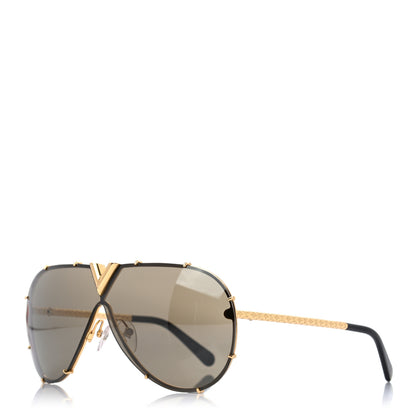 Louis Vuitton LV Drive Sunglasses Z0897E Gold 1 of 8