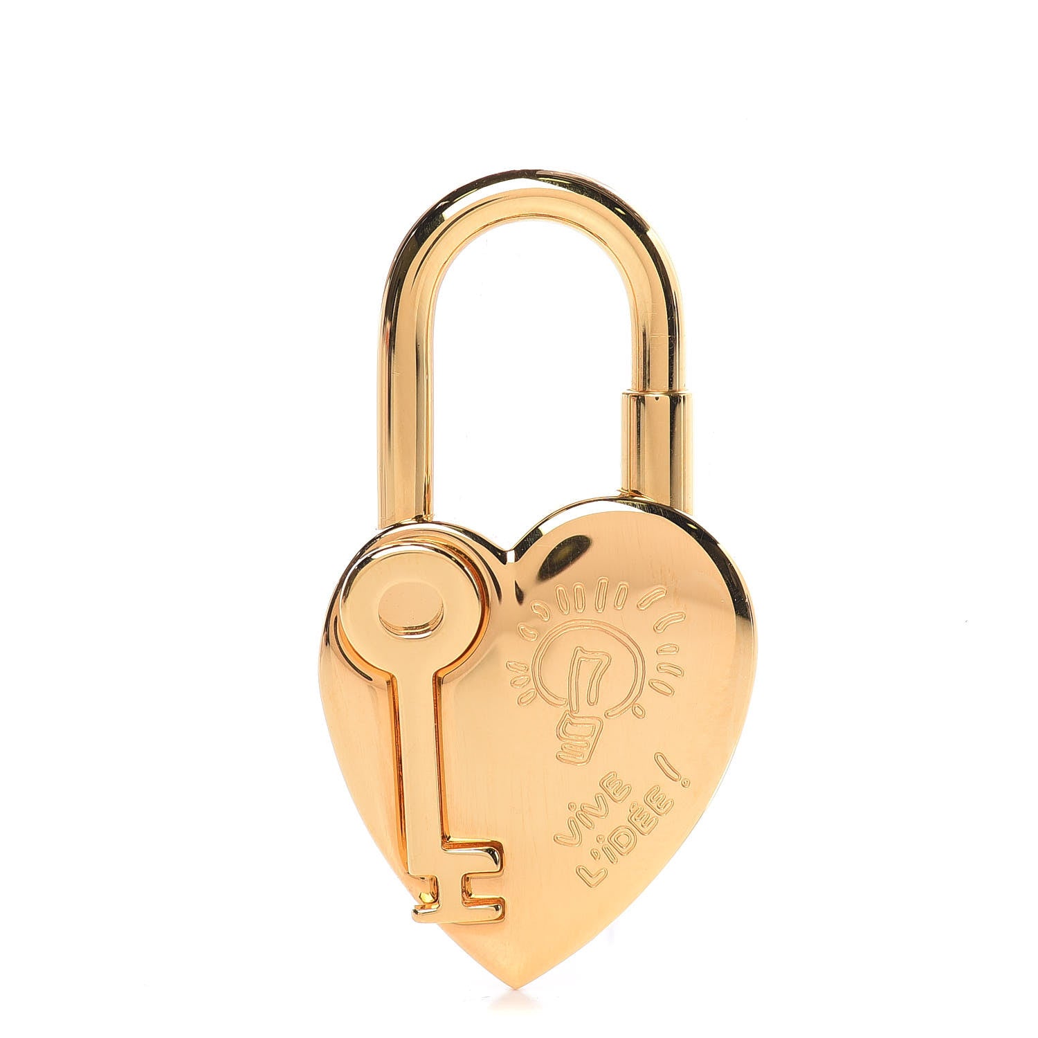 Hermes Annee De La Fantaisie Heart Cadena Lock Gold 1 of 3