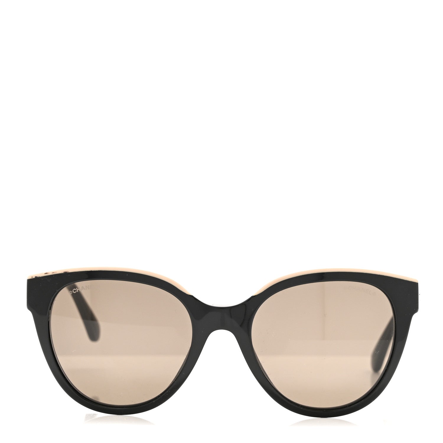 Chanel Acetate CC Butterfly Sunglasses 5414 Black Beige 3 of 6