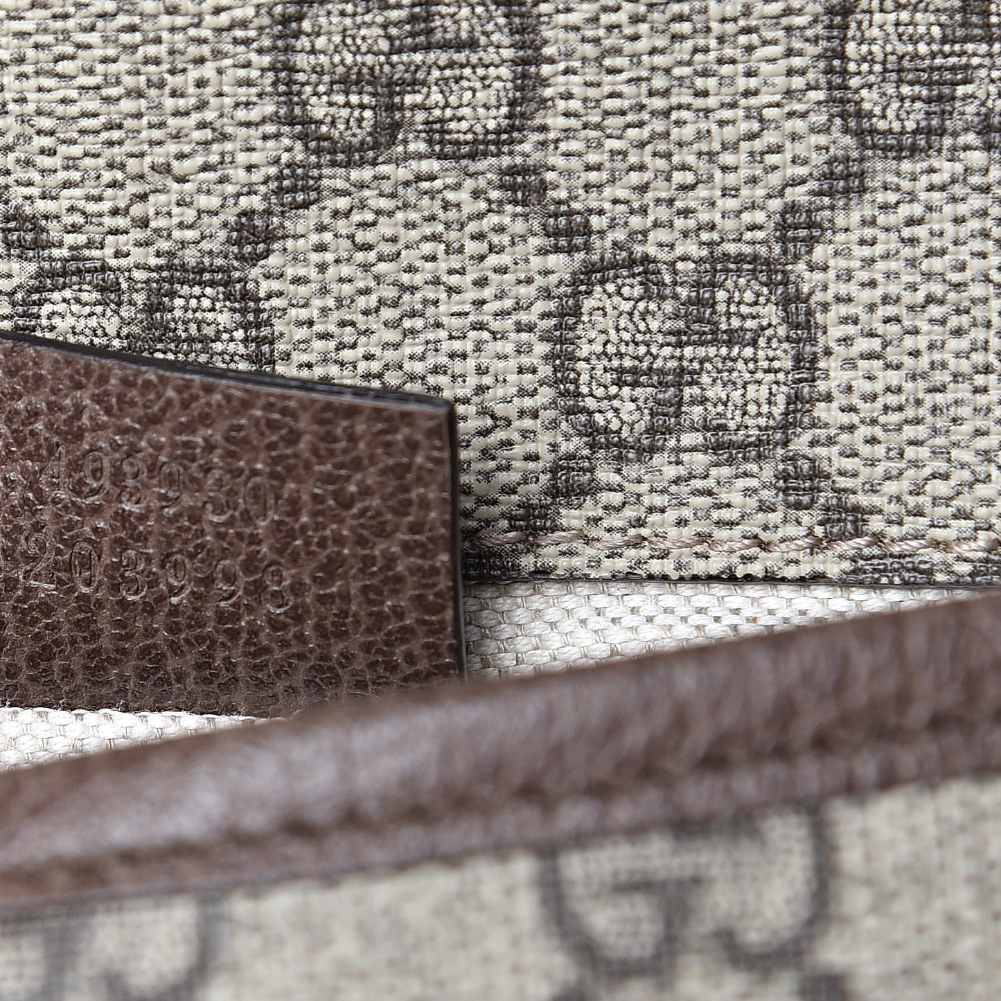 GG Supreme Monogram Neo Vintage Web Belt Bag Brown