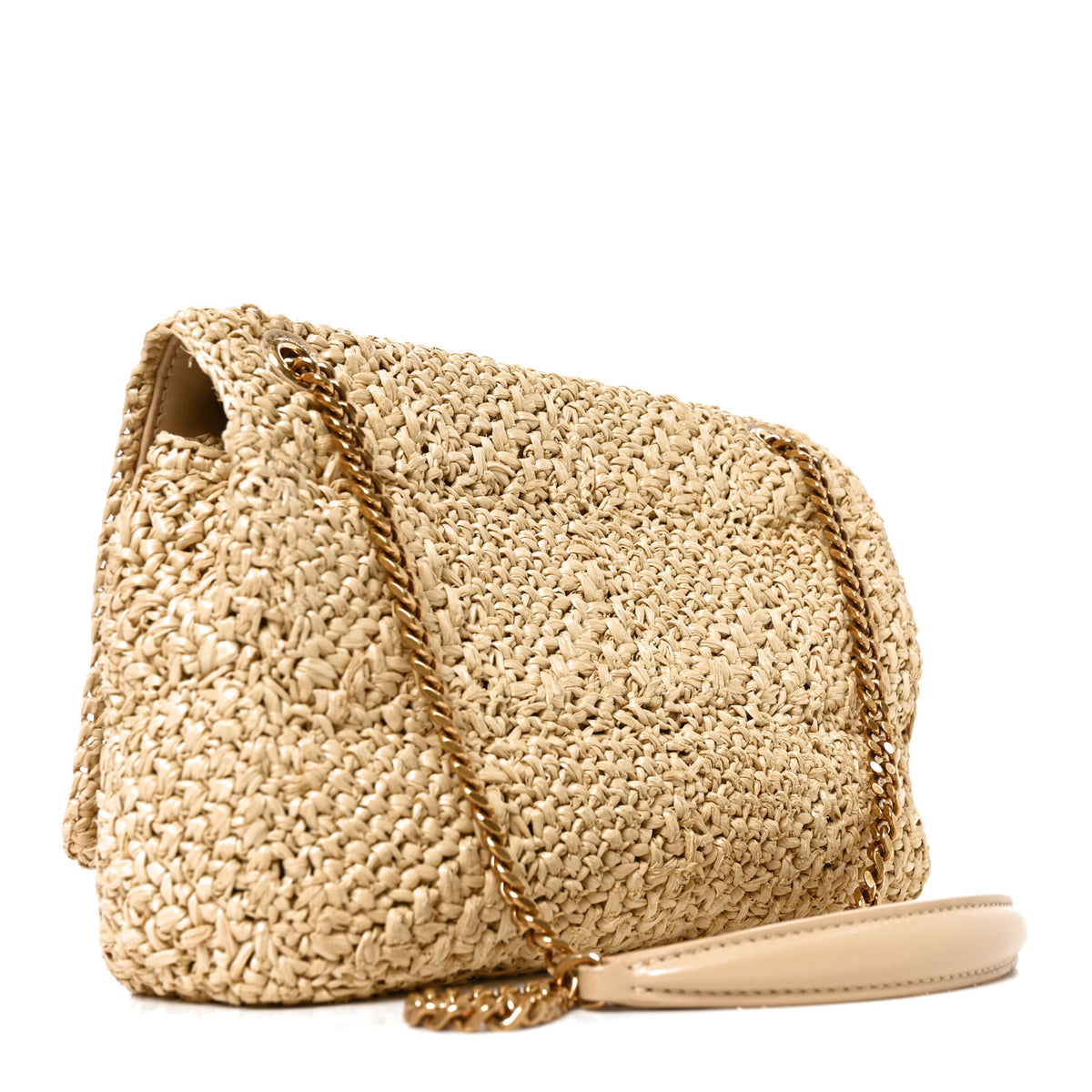 Saint Laurent Raffia Monogram Medium Jamie Natural Avorio 3 of 10