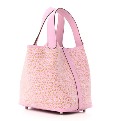 Hermes Swift Lucky Daisy Picotin Lock 18 PM Mauve Sylvestre 3 of 12