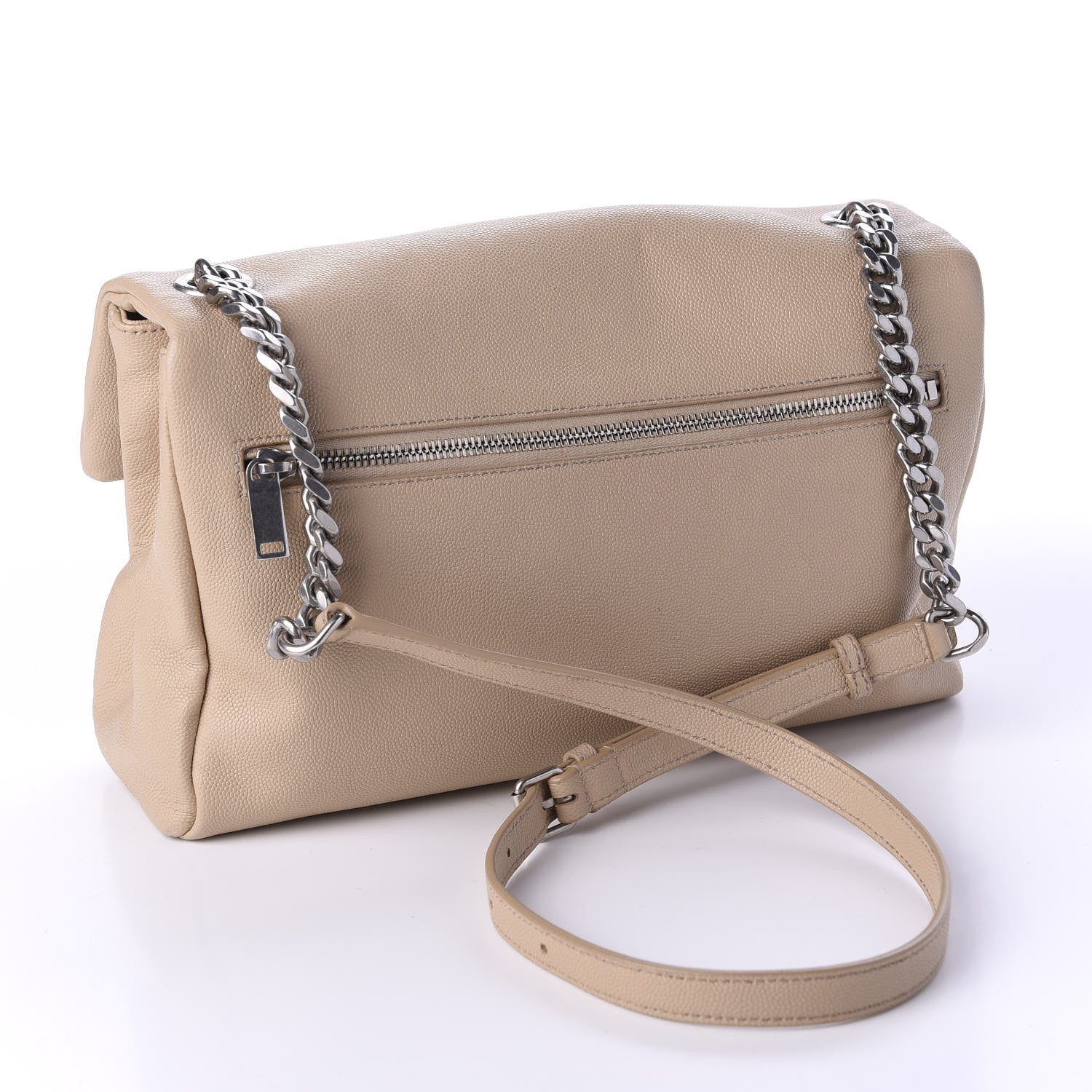Saint Laurent Grain De Poudre Medium West Hollywood Monogram Fold-Over Nude Powder 3 of 15