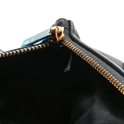 Saint Laurent Lambskin Diamond Quilted Monogram Angie Chain Bag Dark Smog 12 of 12