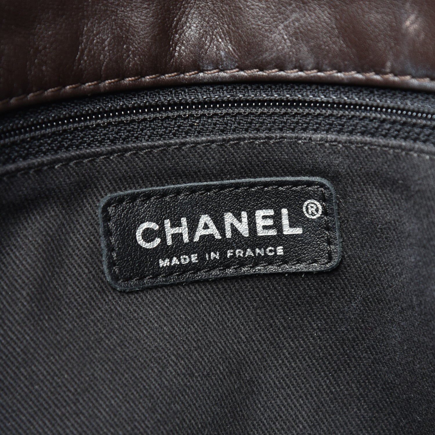 Chanel Calfskin Stitched Large Expandable Flap Bag Dark Brown 6 of 9