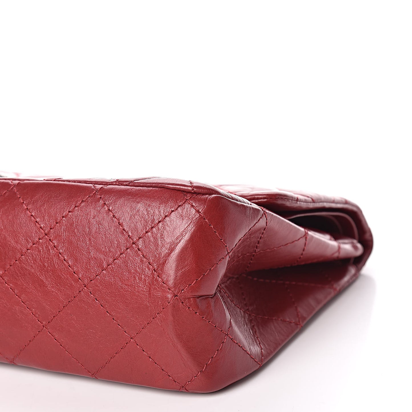 Aged Calfskin Quilted 2.55 Reissue 227 Flap Red