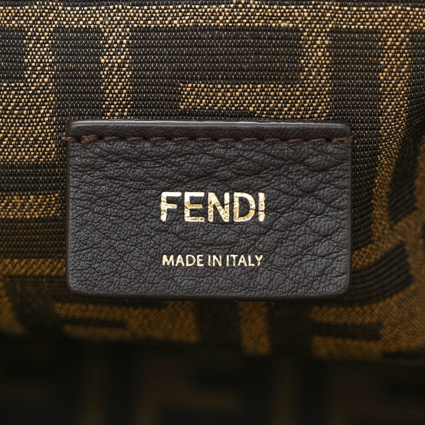 Shiny Nappa Medium Fendi First Caramello