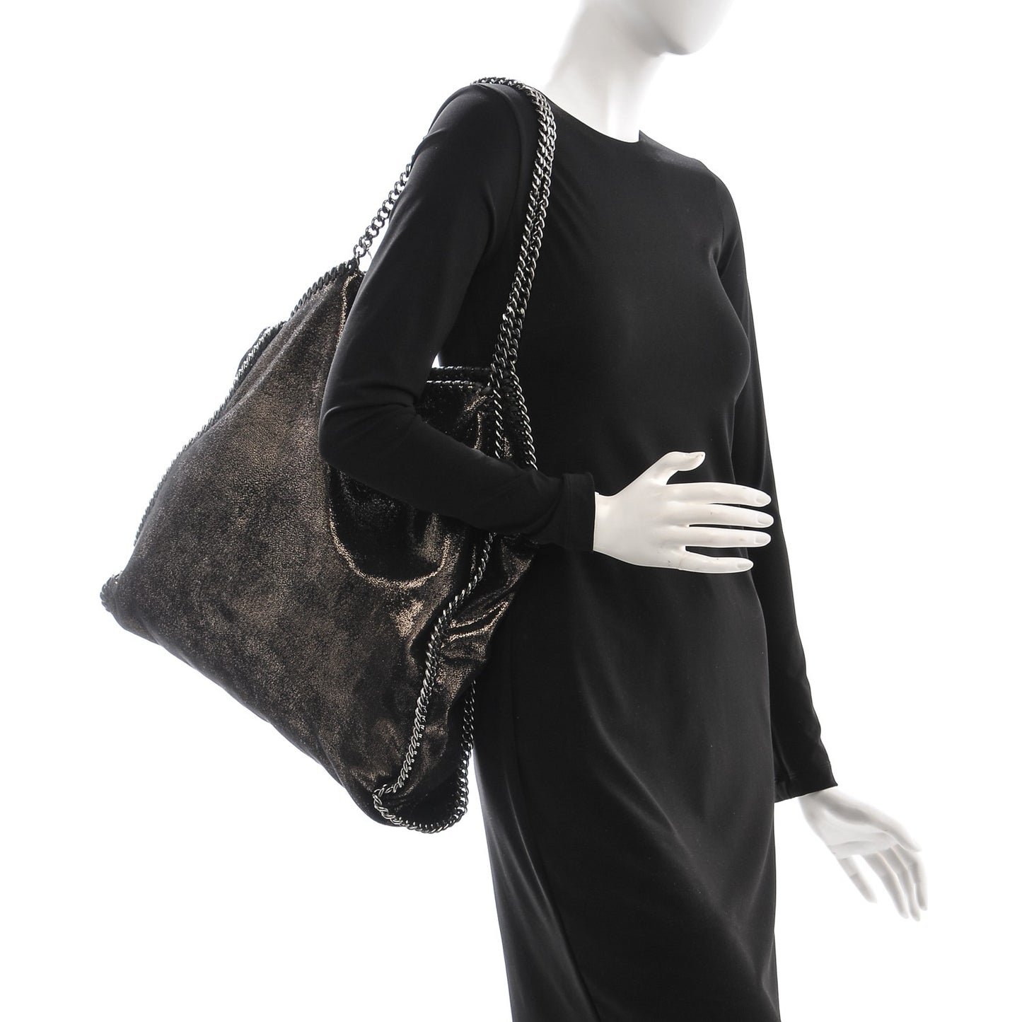 Chamois Big Falabella Tote Ruthenium