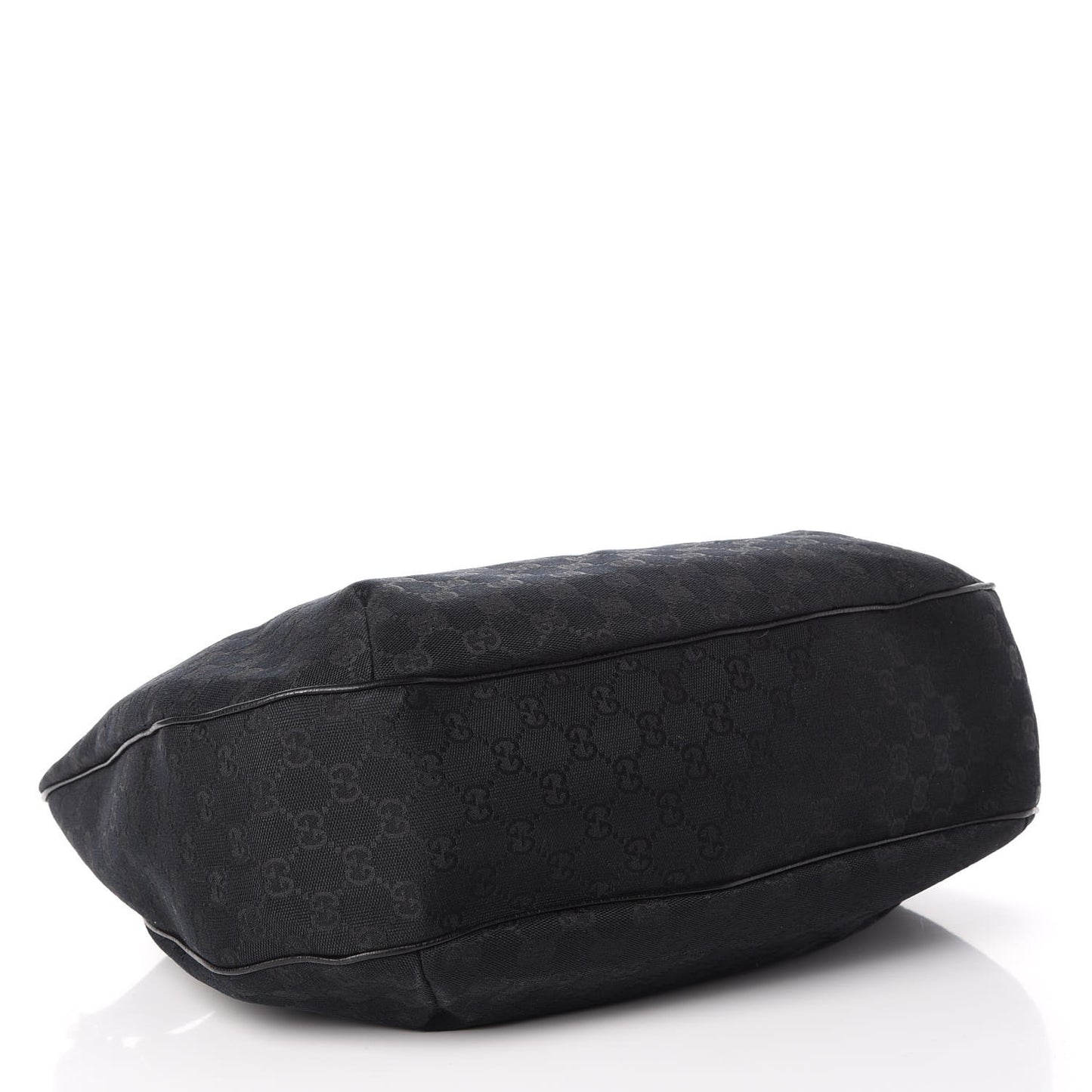 Monogram Large New Ladies Web Hobo Black