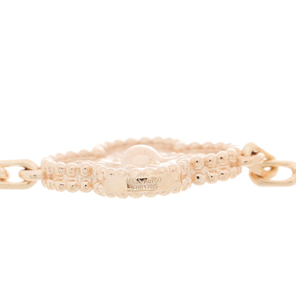 Van Cleef & Arpels 18K Rose Gold 5 Motifs Vintage Alhambra Bracelet 3 of 4
