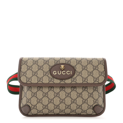 Gucci GG Supreme Monogram Neo Vintage Web Belt Bag Brown 1 of 11