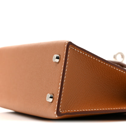 Hermes Epsom Mini Kelly Sellier 20 Gold 9 of 10