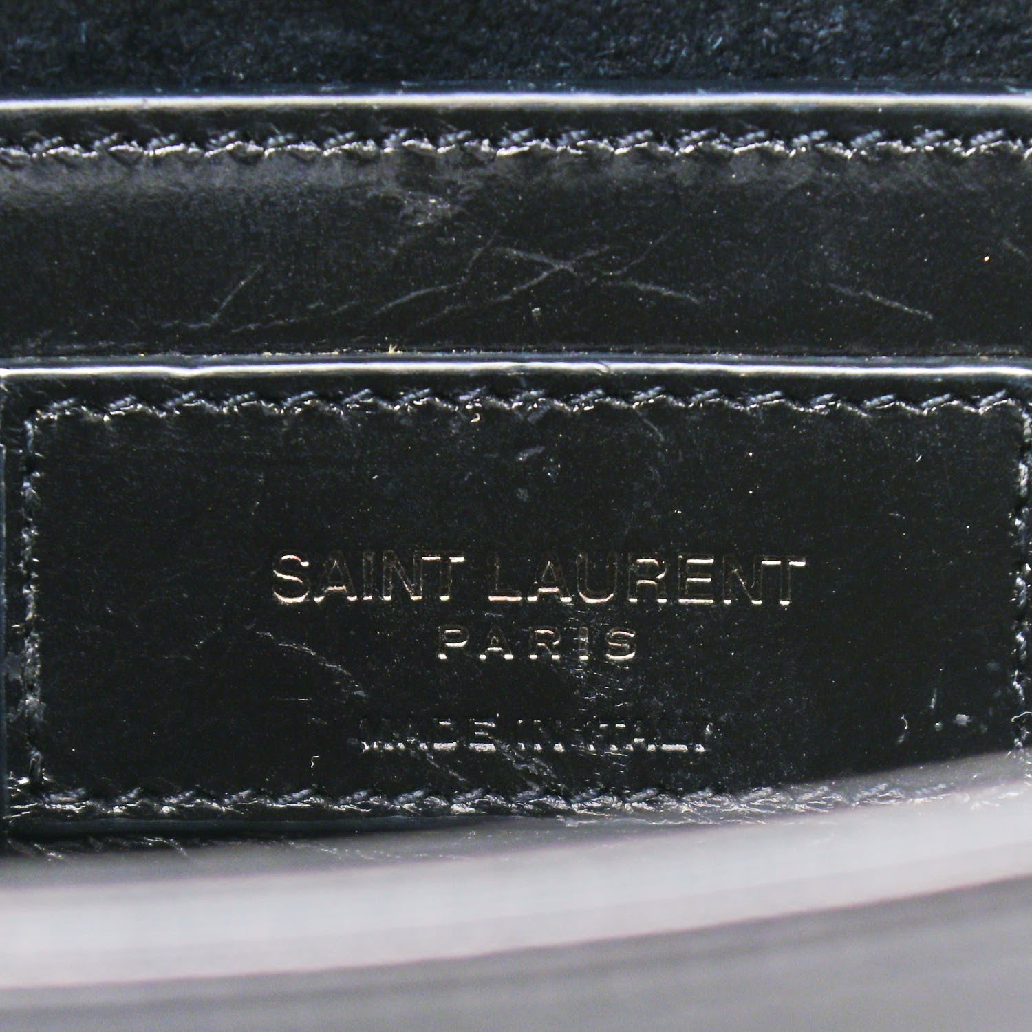 Saint Laurent Lambskin Mixed Quilted Small Monogram Kate Satchel Black 6 of 10