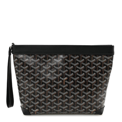 Goyard Goyardine Conti Pouch Burgundy Black 1 of 7