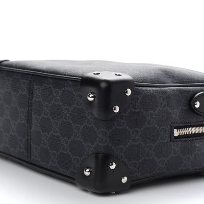 Gucci GG Supreme Monogram Selleria Calfskin Square Messenger Bag Black 9 of 9