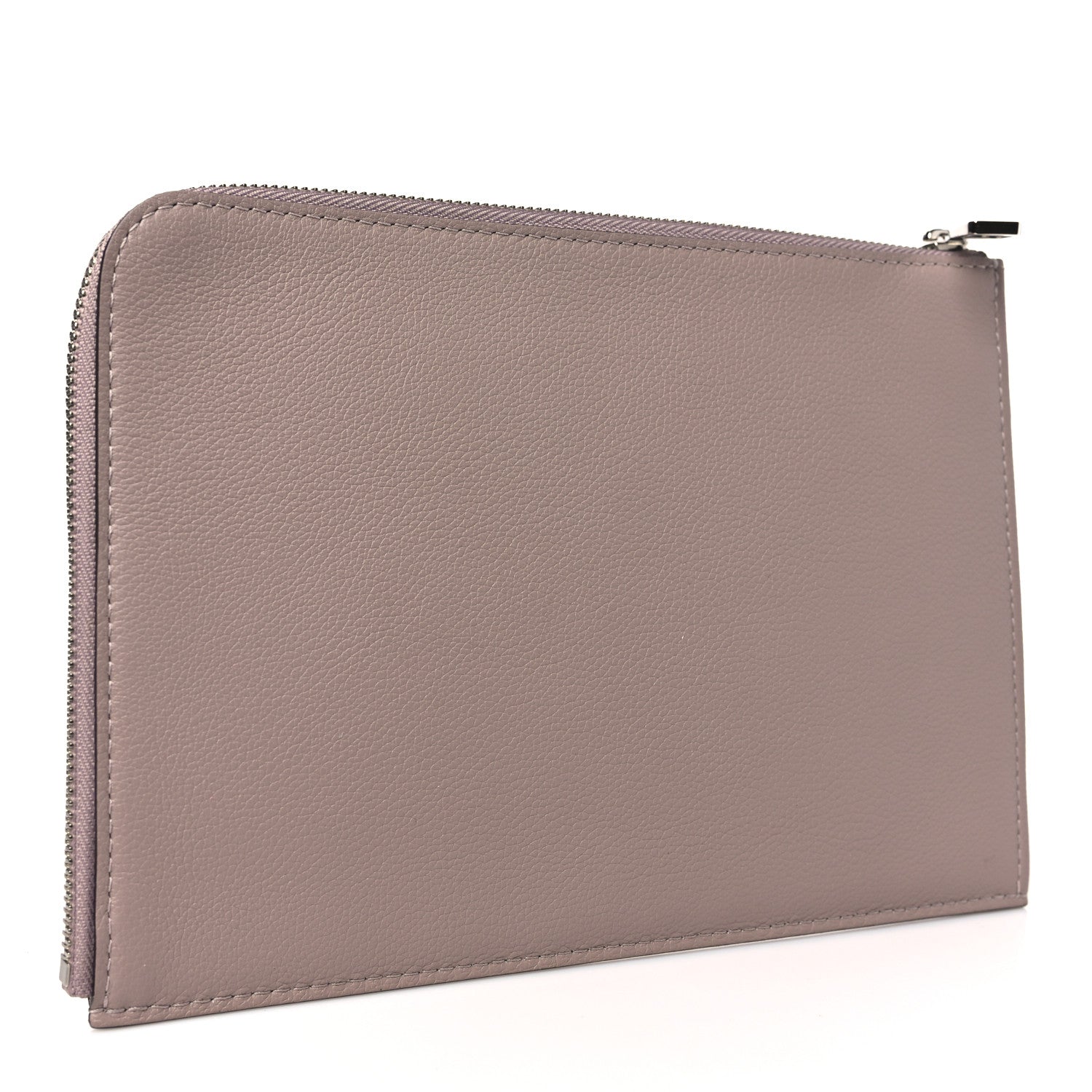 Louis Vuitton Calfskin Pochette Jour PM Clutch Taupe 3 of 8