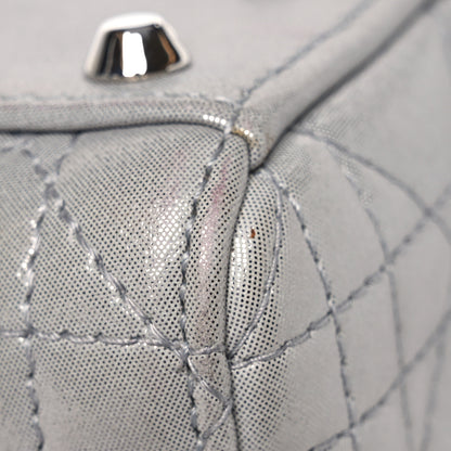 Christian Dior Metallic Nubuck Cannage Mini Lady Dior Silver 14 of 14