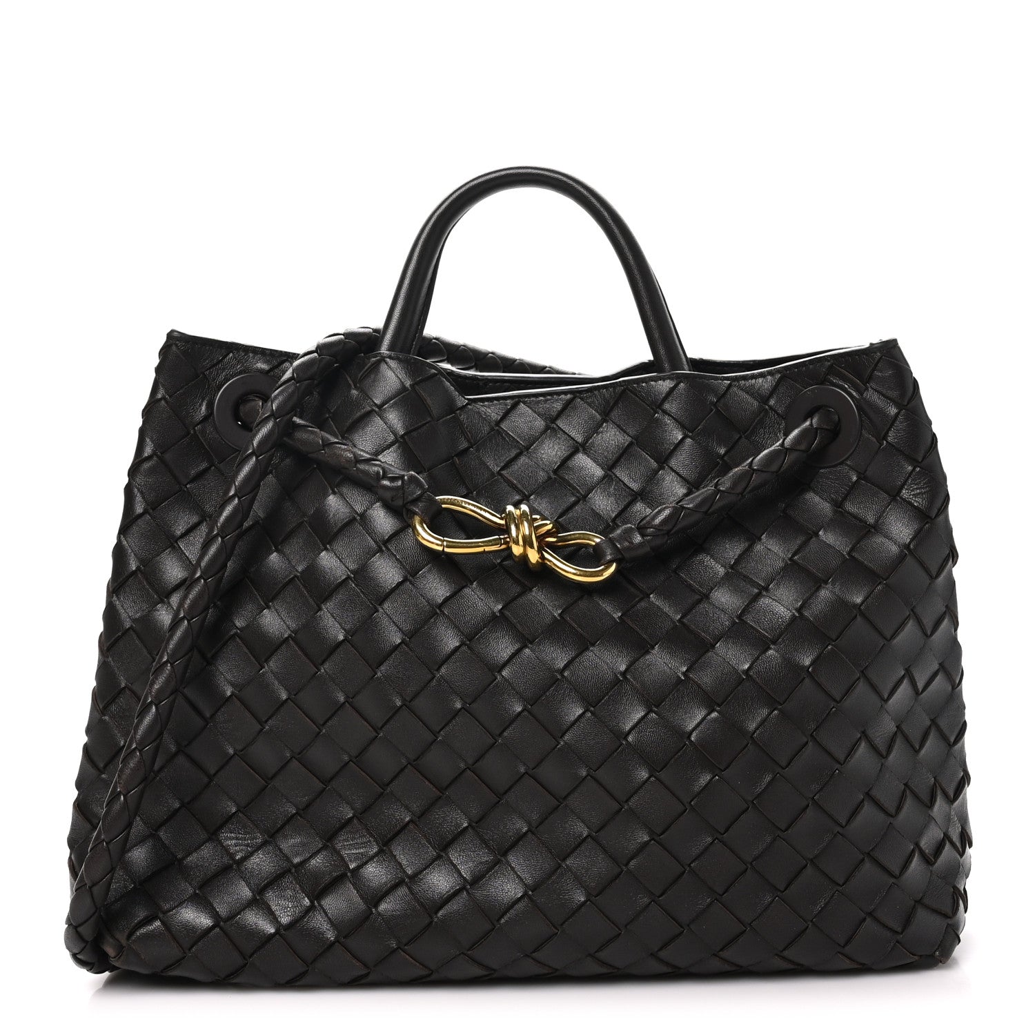 Bottega Veneta Nappa Intrecciato Medium Andiamo Shoulder Bag Fondant 1 of 9