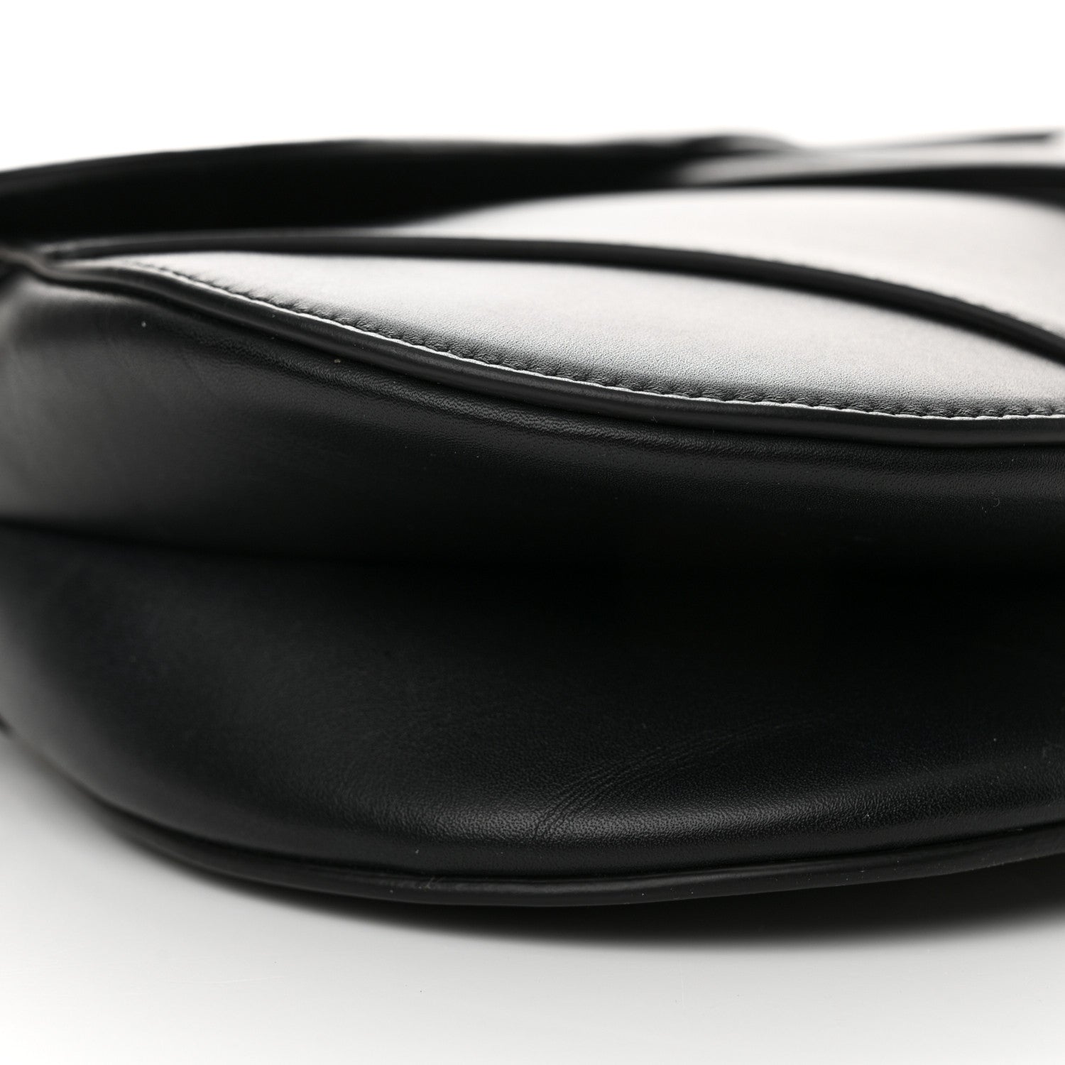 Christian Dior Calfskin Saddle Bag Black 9 of 14