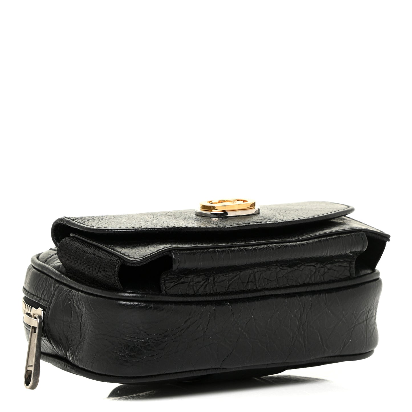 Fluffy Calfskin Mini Morpheus Belt Bag 90 36 Black